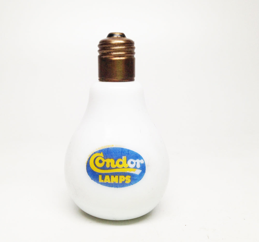 Advertising Lightbulb Shaped 1940s Condor Lamps Lighter