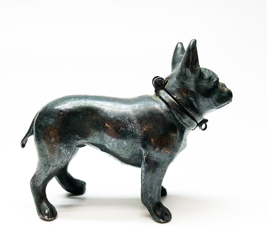 1912 MEB Figural Bronze Dog Lighter Made in Austria