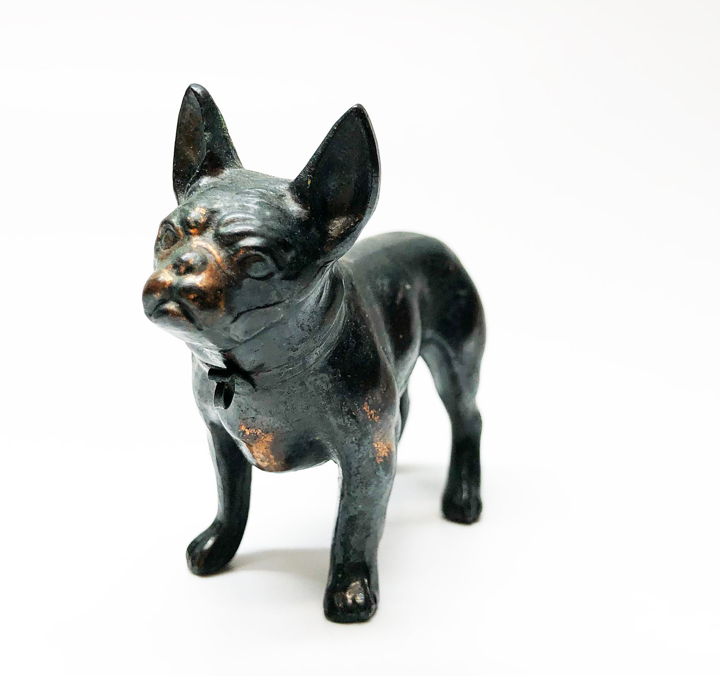 1912 MEB Figural Bronze Dog Lighter Made in Austria