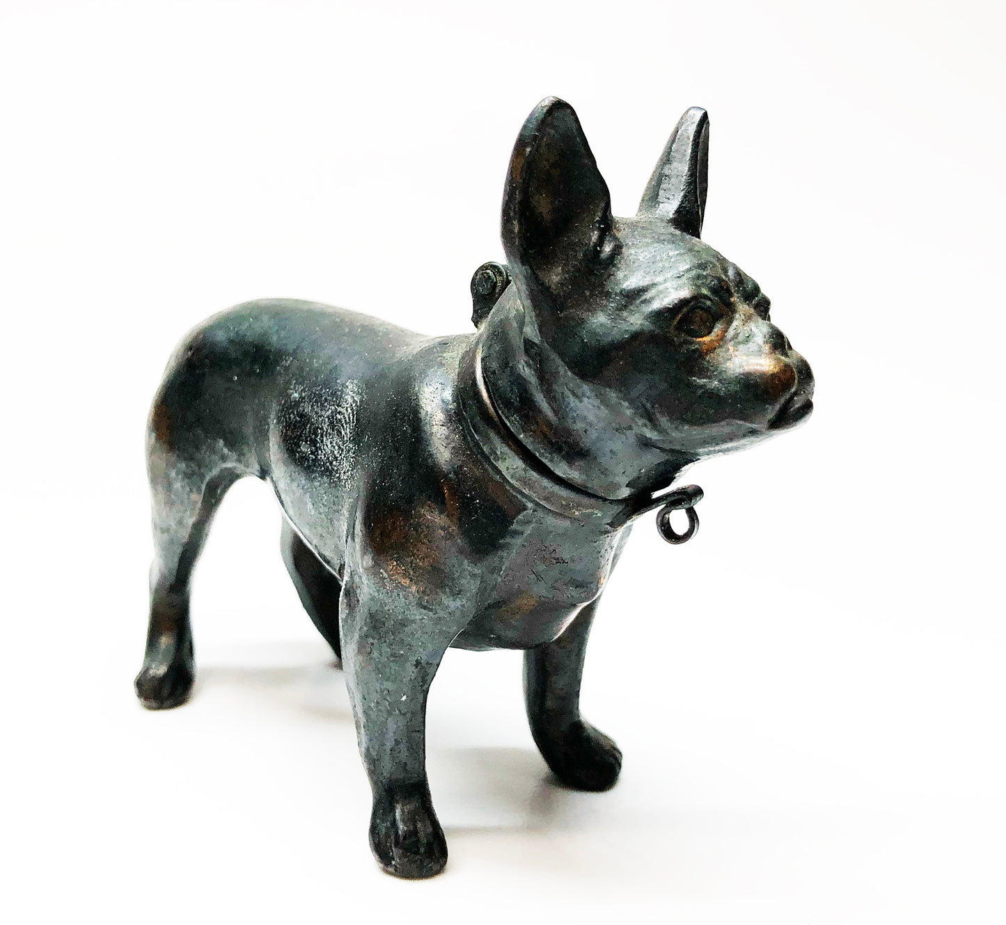 1912 MEB Figural Bronze Dog Lighter Made in Austria