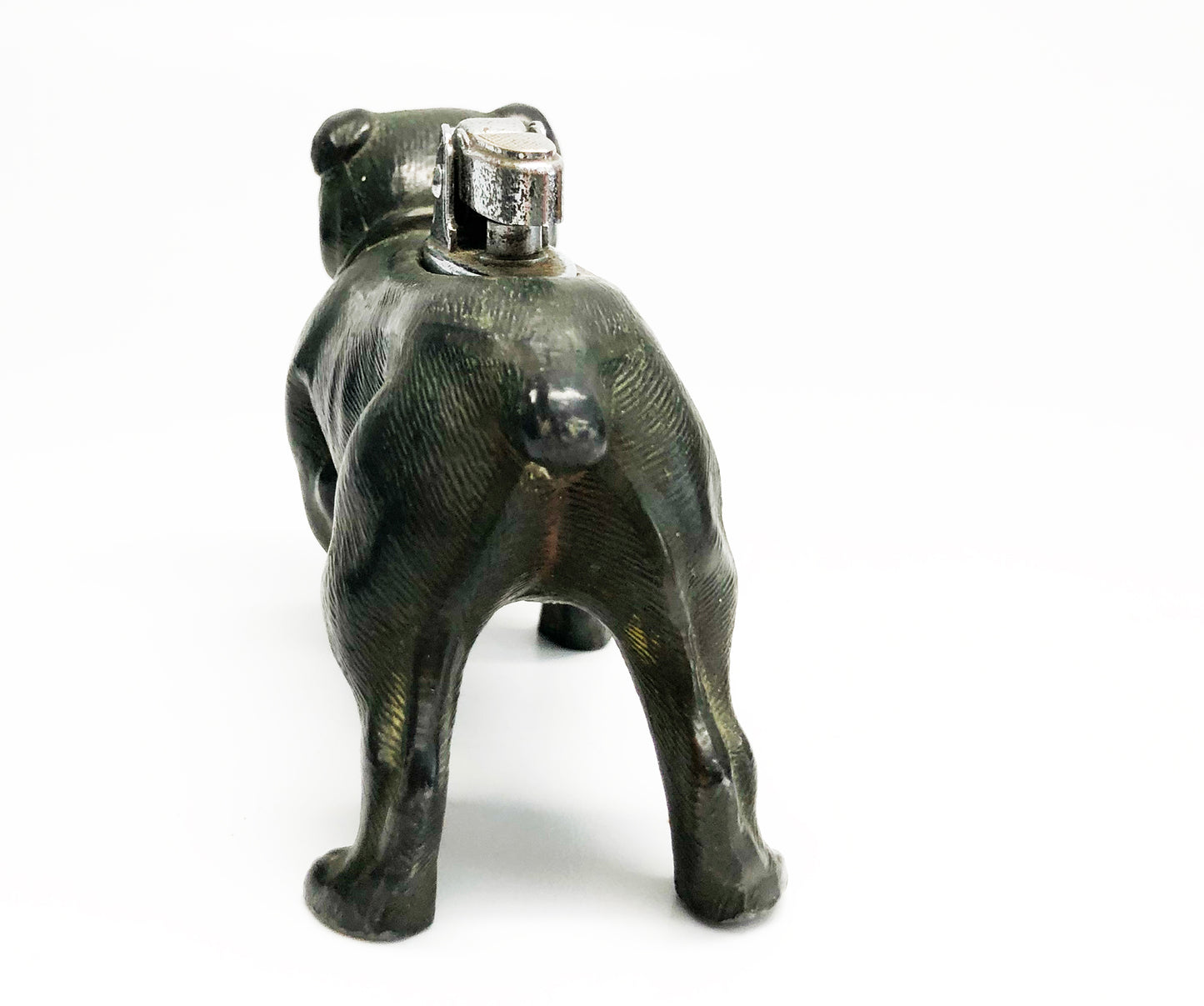 1950s Metal Bulldog Table Lighter