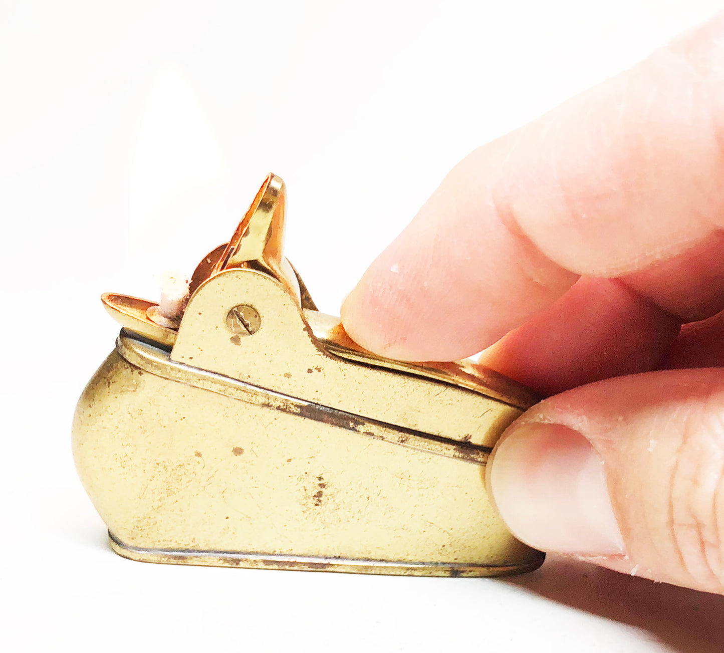 1950s Bird Shaped Brass Lighter