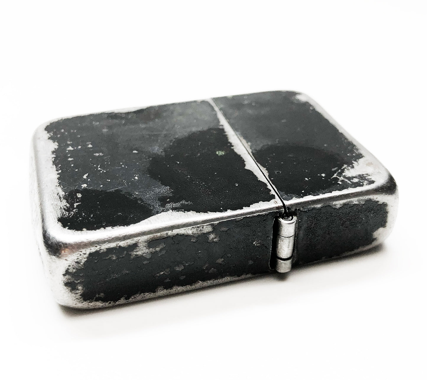 Rare 1943-1945 Black Crackle WWII Three-Barrel Zippo