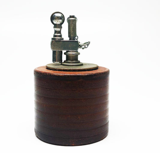 1930s Daltis Wooden Base Table Lighter