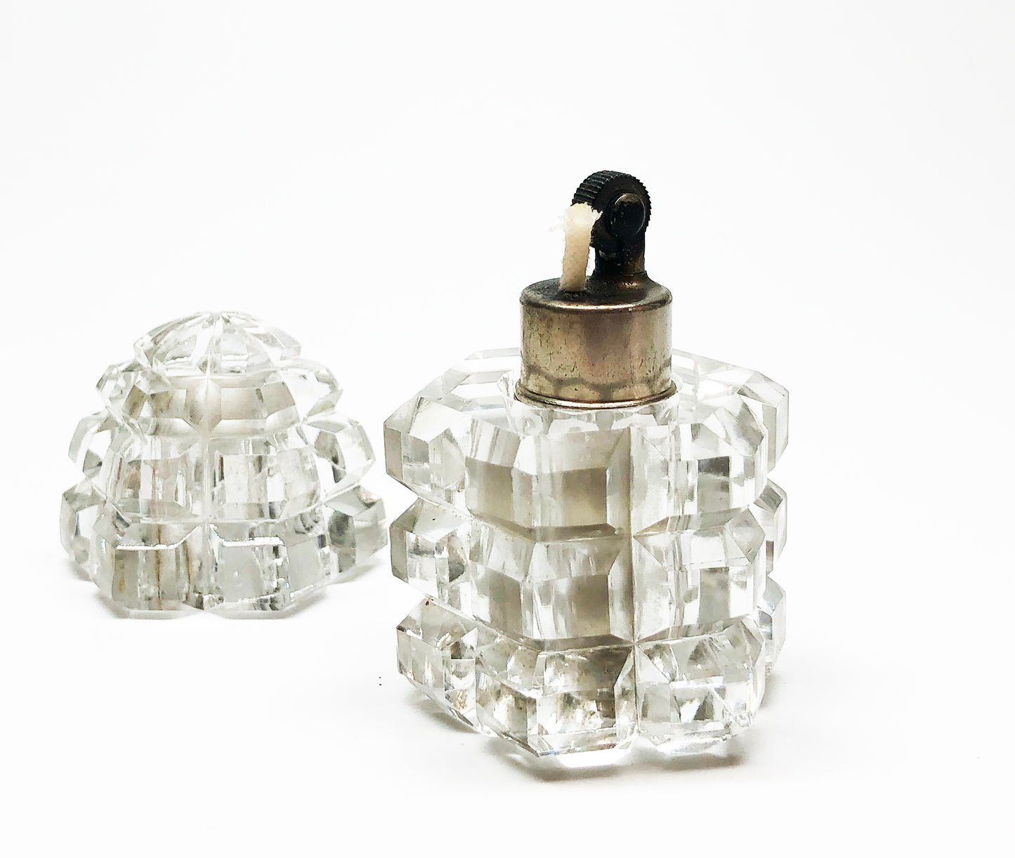 1930s Glass Strikalite Table Lighter