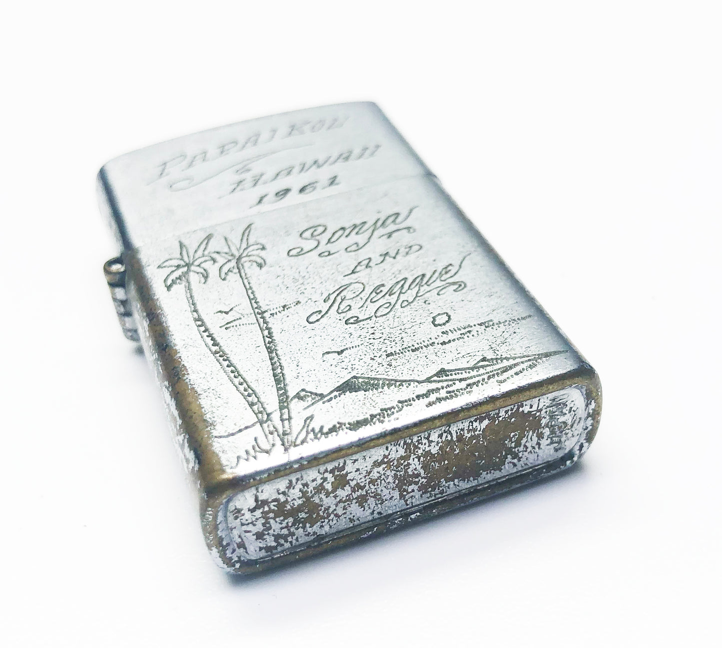 1961 Hand Engraved Mini Hawaii Lighter