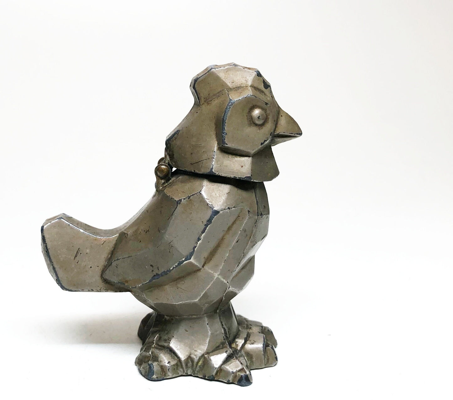 VINTAGE CHICKEN LIGHTER - Working Antique Occupied Japan Rare Rooster Figural Japanese Made Metal Table Lighter