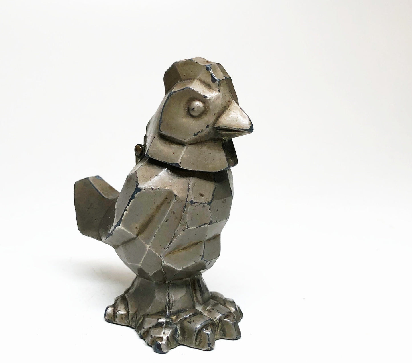 VINTAGE CHICKEN LIGHTER - Working Antique Occupied Japan Rare Rooster Figural Japanese Made Metal Table Lighter