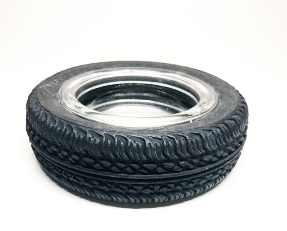 1970s Automotive Rubber Tire Old Optimo Ash Tray