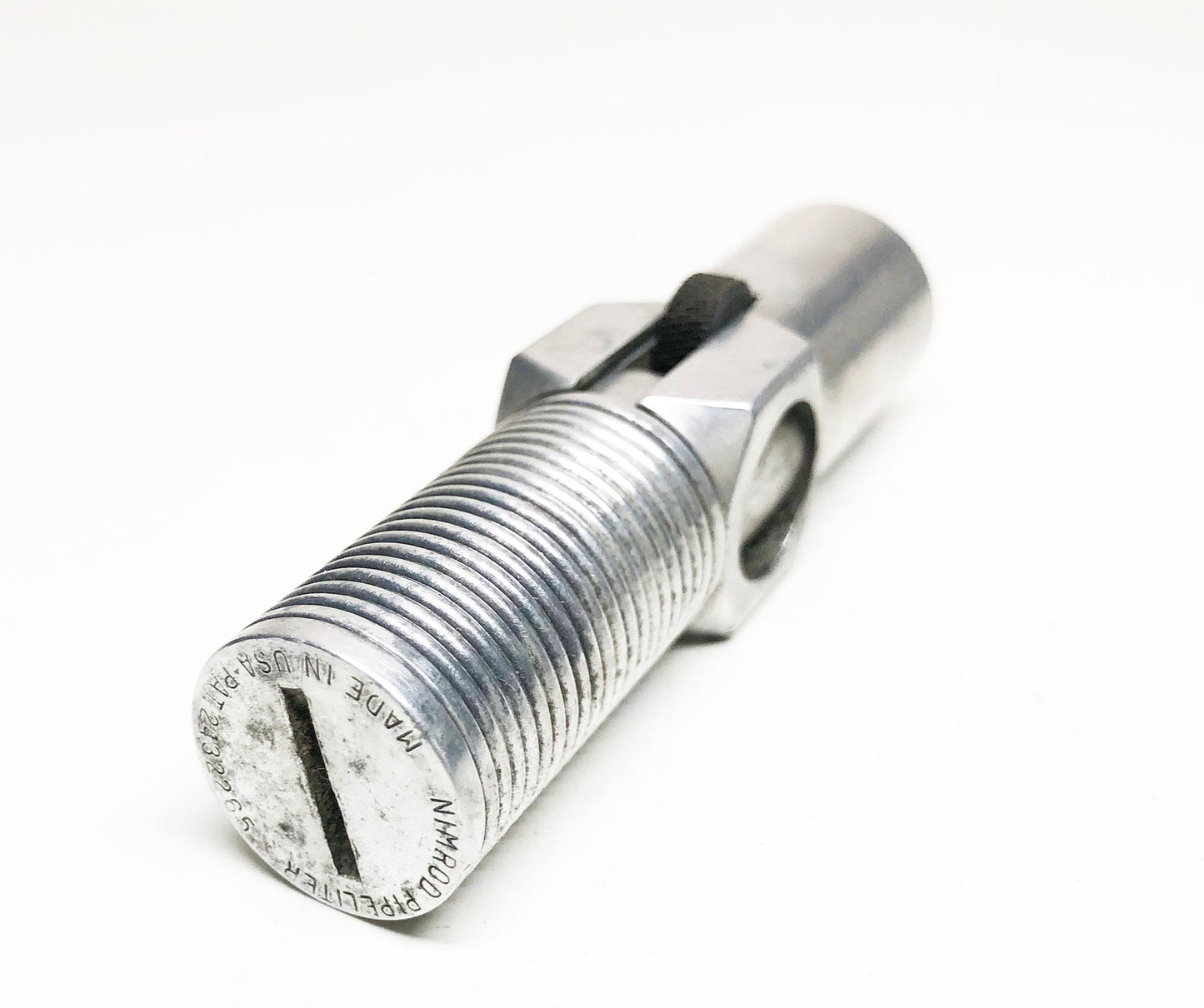 WORKING NIMROD PIPELITER - Vintage 1950s Antique Old Aluminum Pipe Lighter, Made in usa