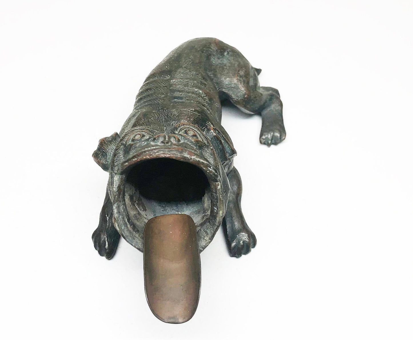 Antique Pug Dog Ashtray
