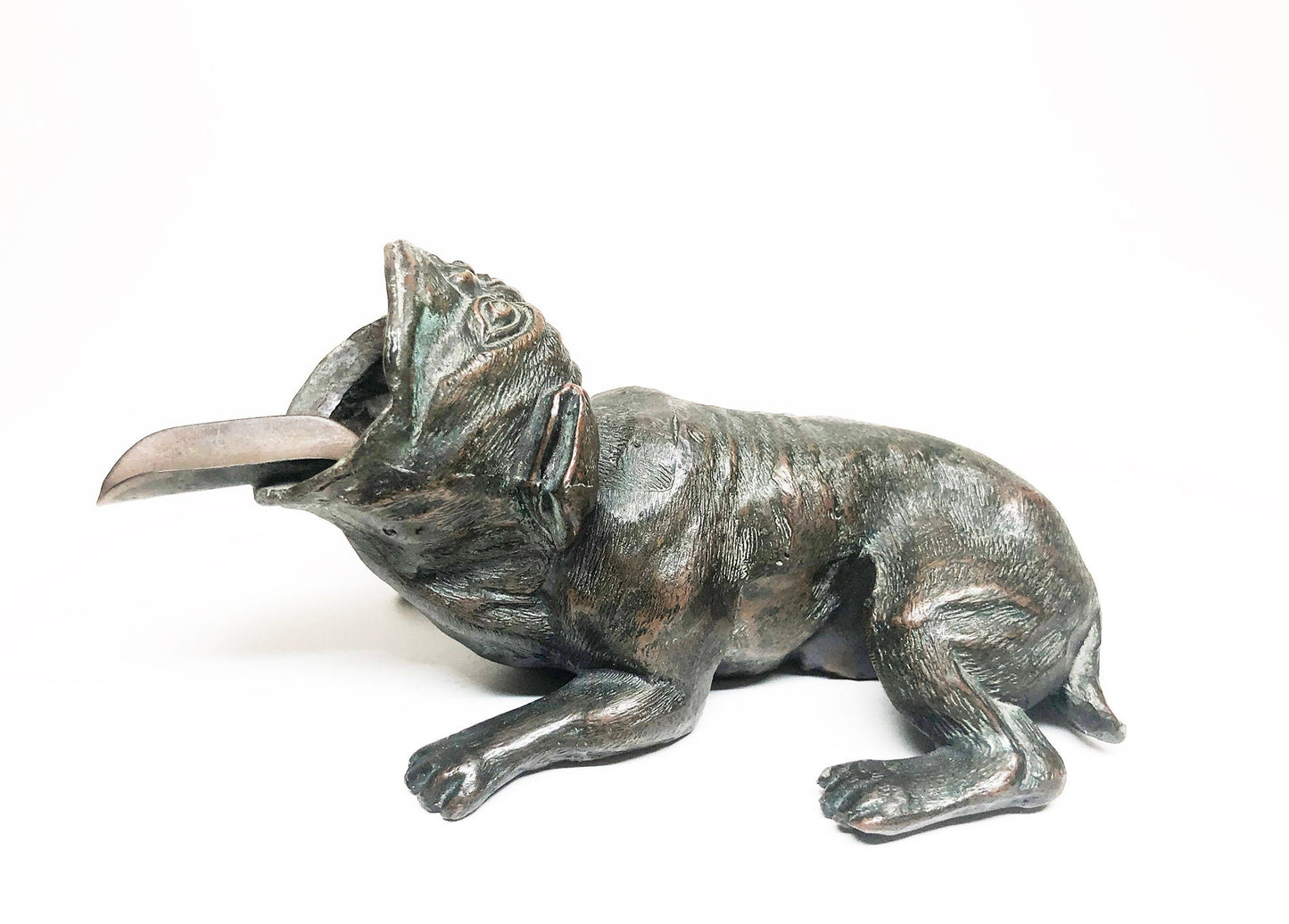 Antique Pug Dog Ashtray
