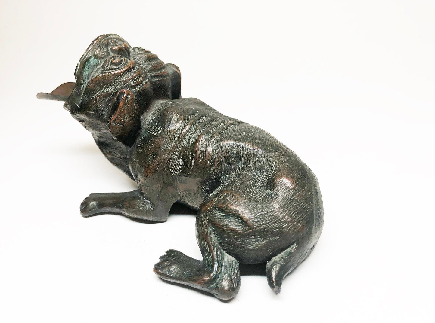 Antique Pug Dog Ashtray