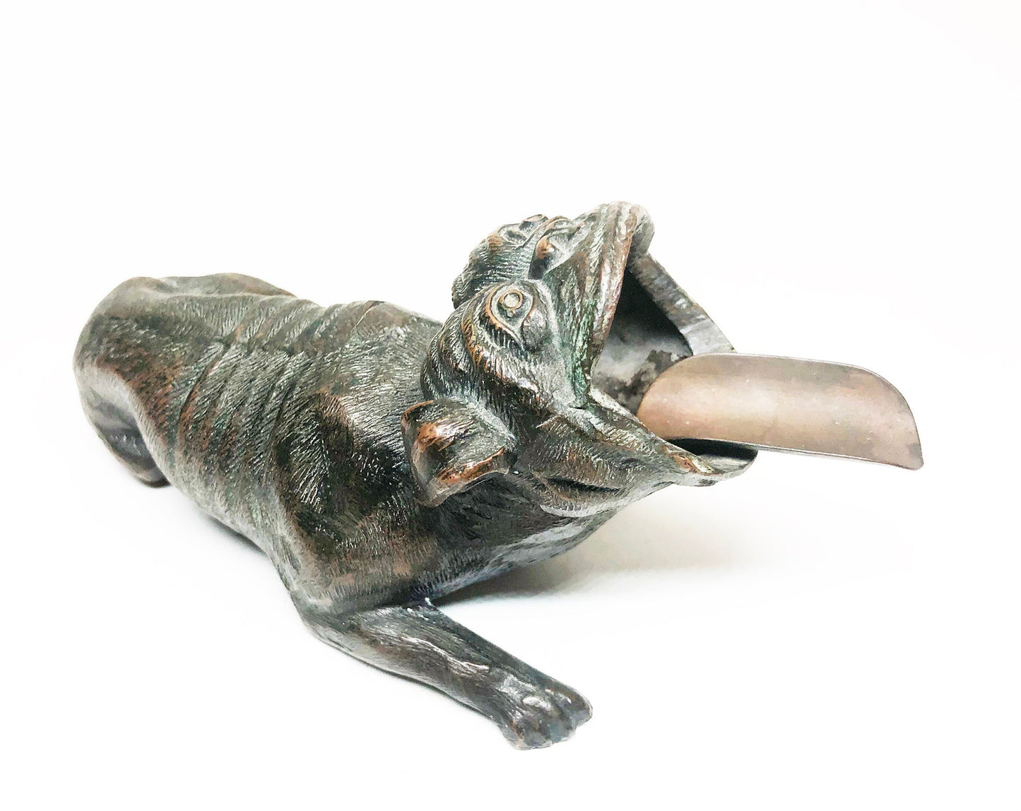 Antique Pug Dog Ashtray