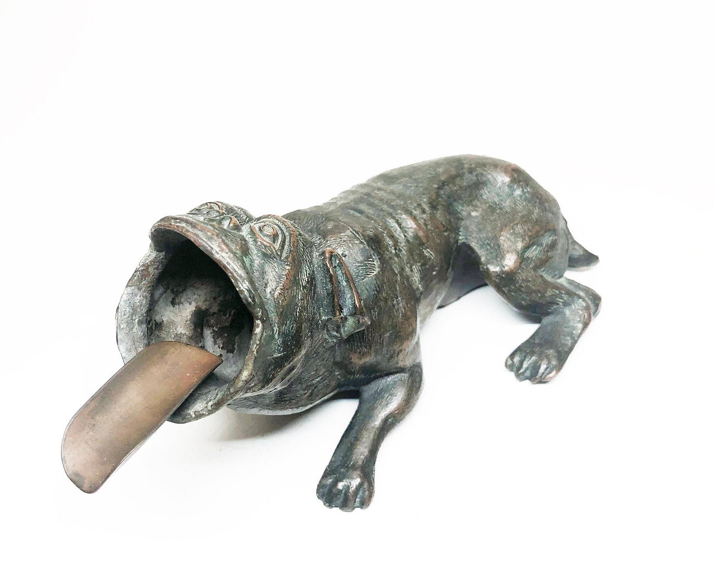 Antique Pug Dog Ashtray