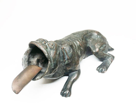 Antique Pug Dog Ashtray