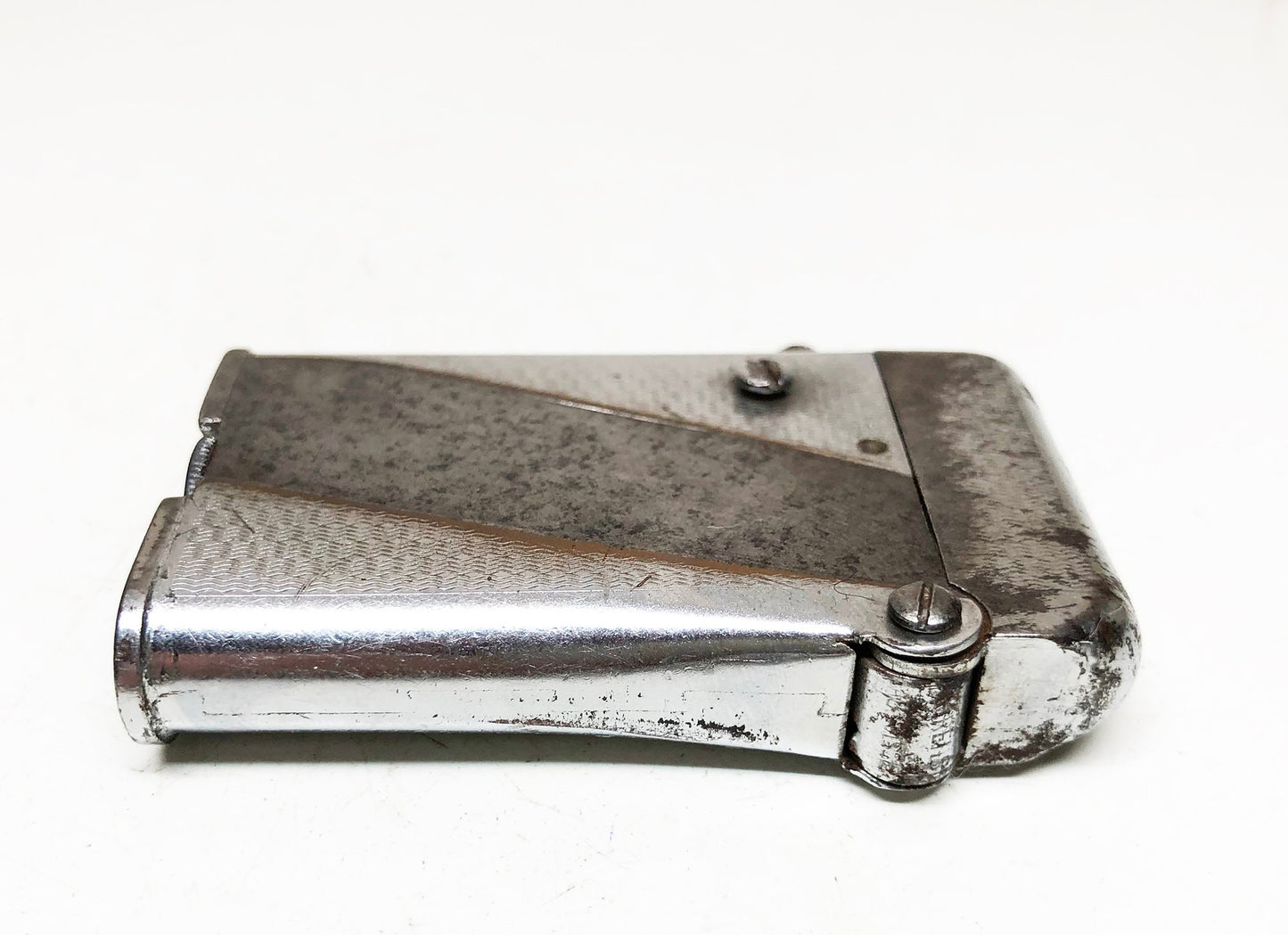 Thorens Double Claw Lighter - Working 1930s Rare Swiss Antique Old Semi-Automatic Push Button Lighter