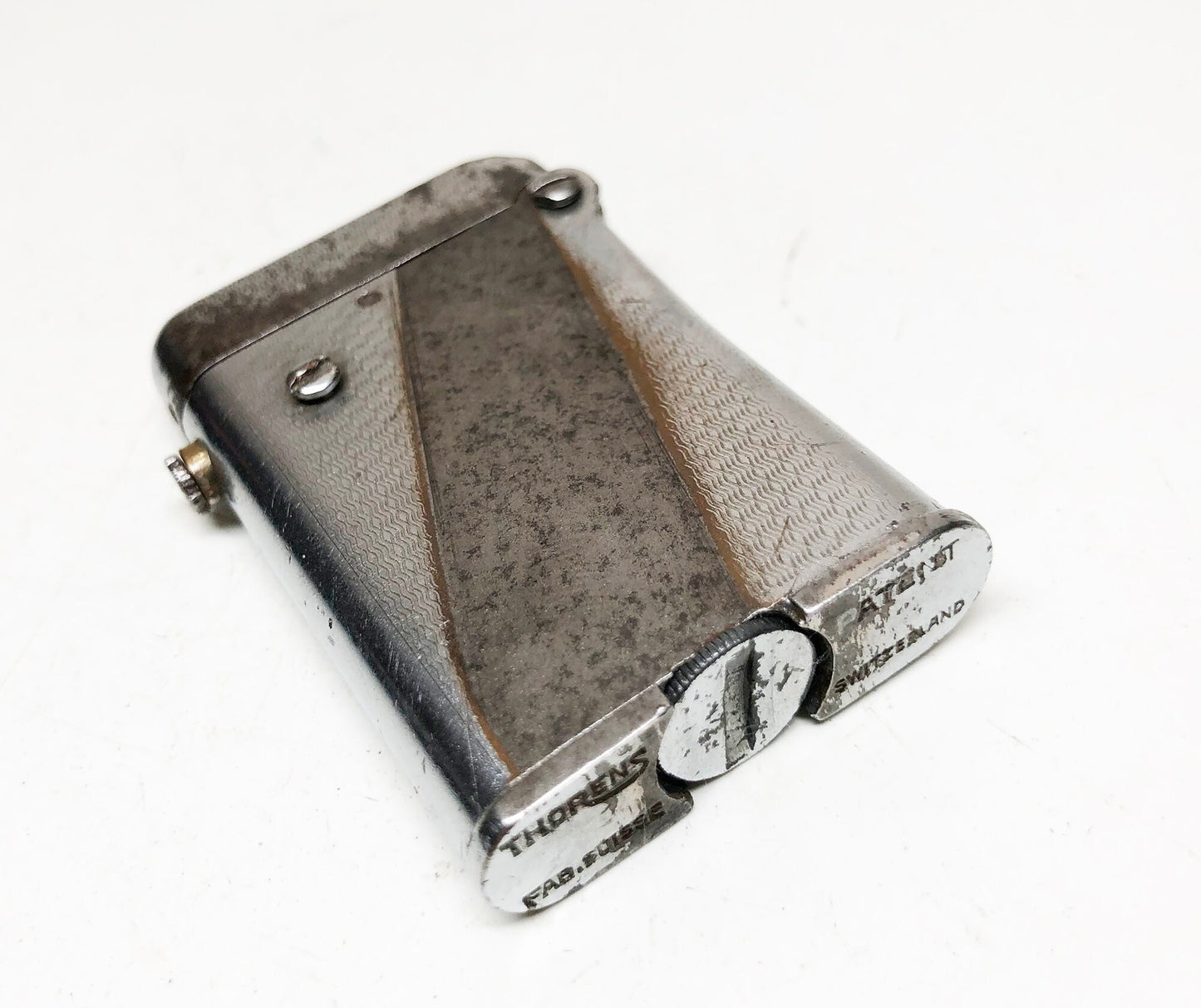 Thorens Double Claw Lighter - Working 1930s Rare Swiss Antique Old Semi-Automatic Push Button Lighter