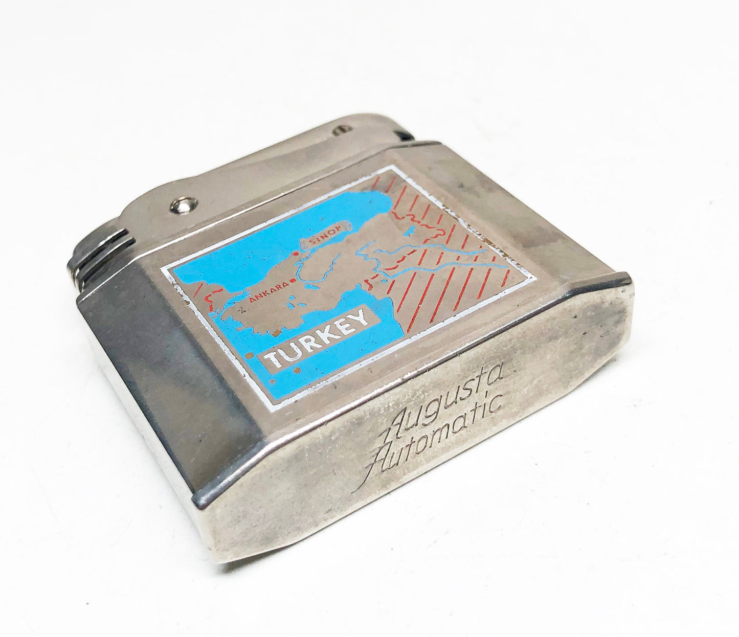 1940s Turkey Map Augusta Brand Lighter