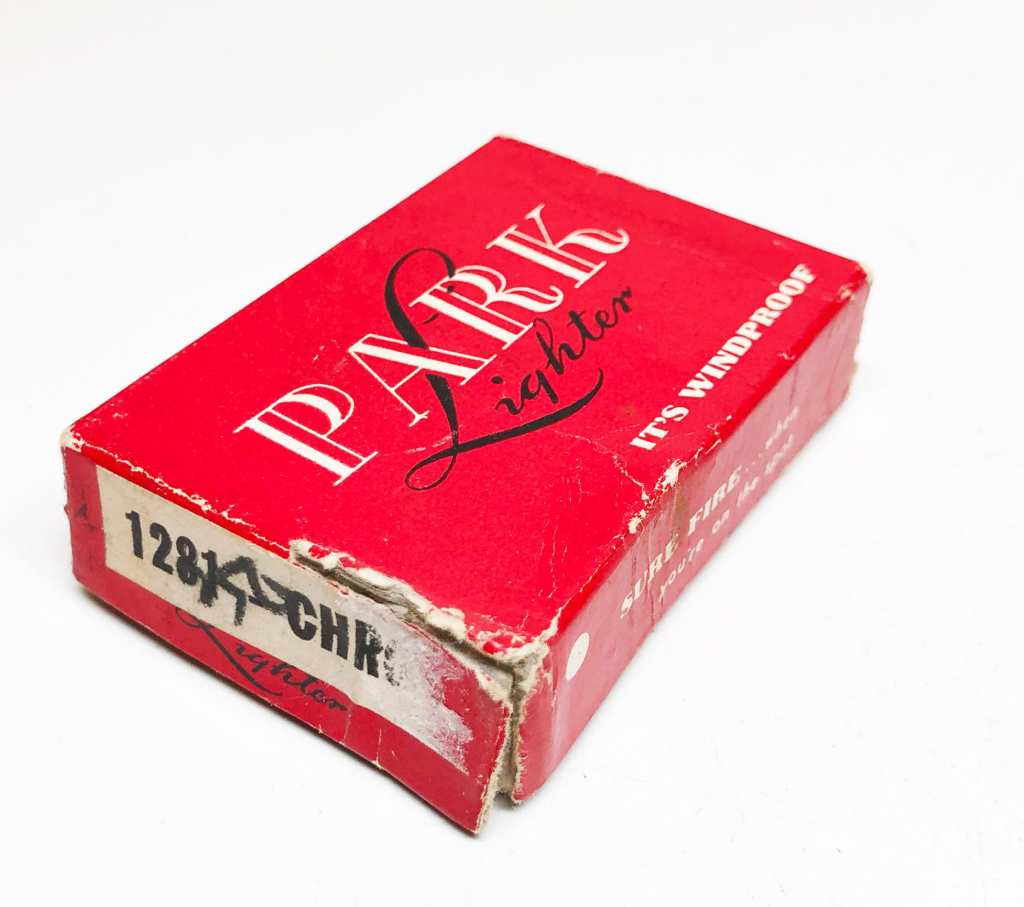 1940s Black Out Park Sherman Flip Top Lighter w/ Box