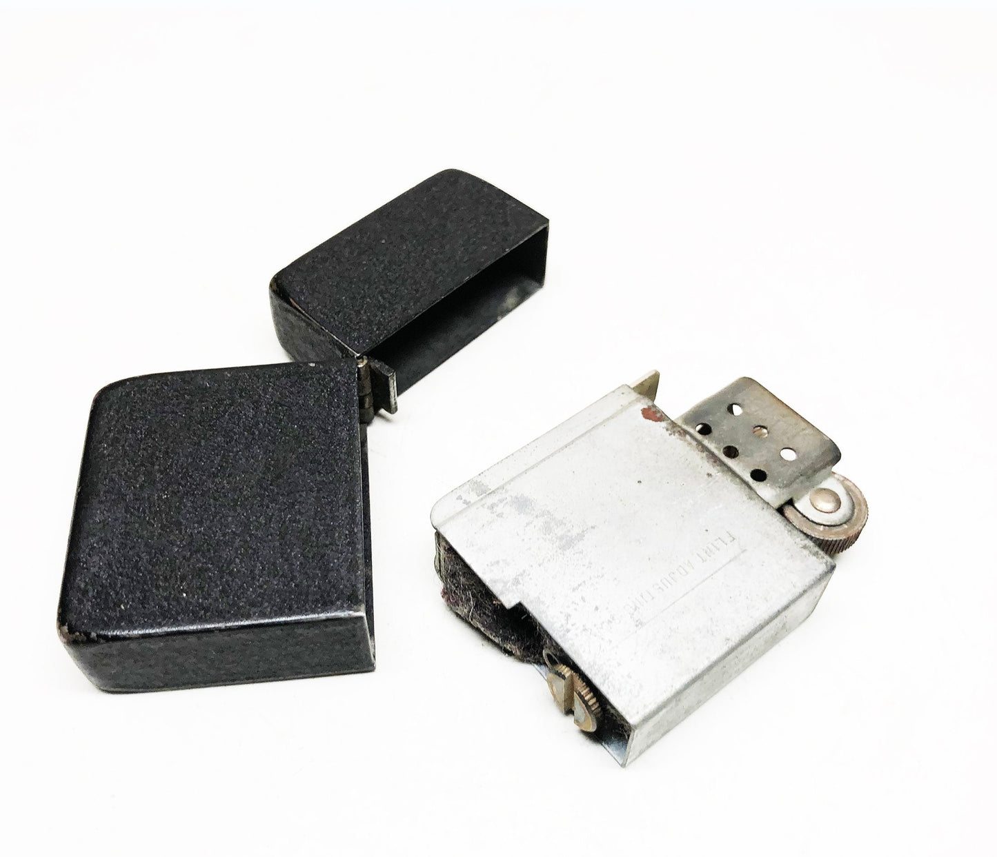 1940s Black Out Park Sherman Flip Top Lighter w/ Box