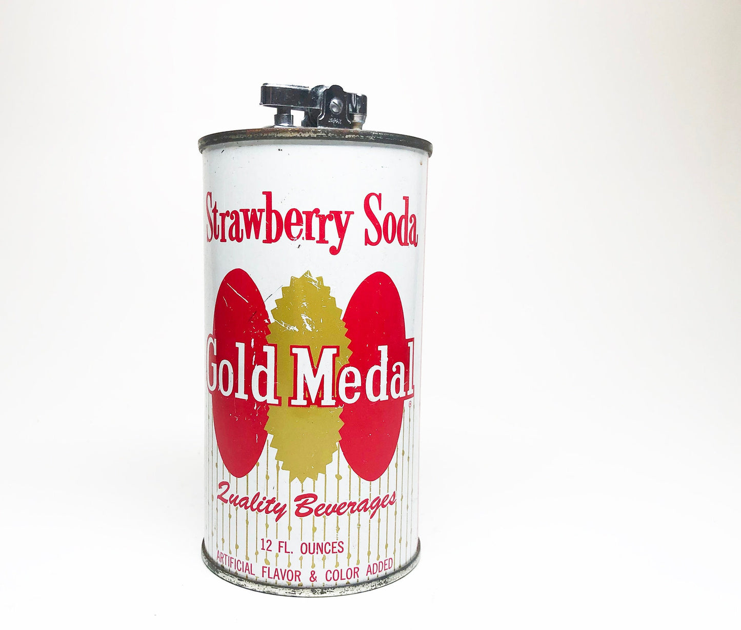 Gold Medal Strawberry 1950s Soda Can Lighter