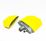 Working Eagle Yellow Octagonal Lighter - Vintage 1930's Trench Style Yellow Steel Sleeve Lighter in Original Box - Made in USA