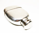 Sterling Silver and Glass Antique 1920s 4oz Flask