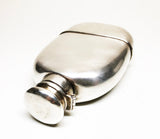Sterling Silver and Glass Antique 1920s 4oz Flask