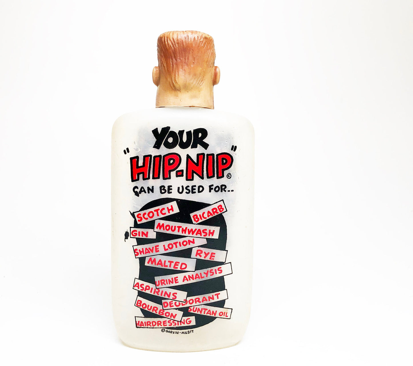 1950s Hip Nip 6 Ounce Novelty Flask