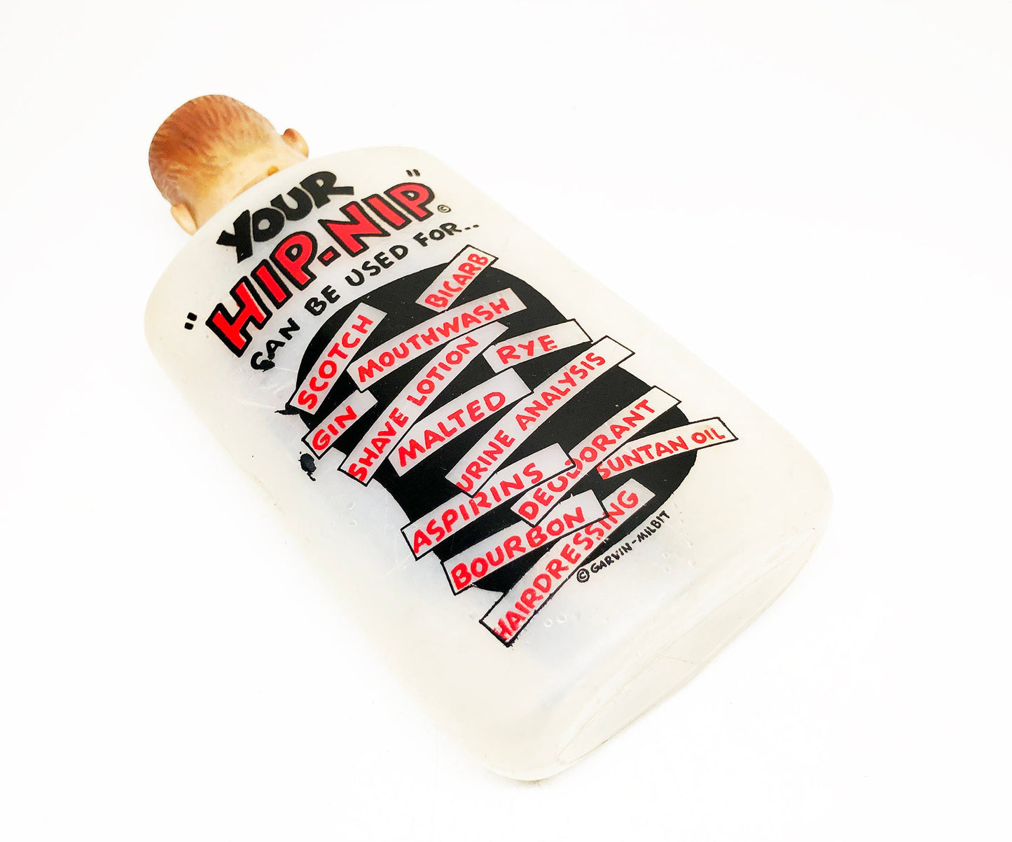 1950s Hip Nip 6 Ounce Novelty Flask