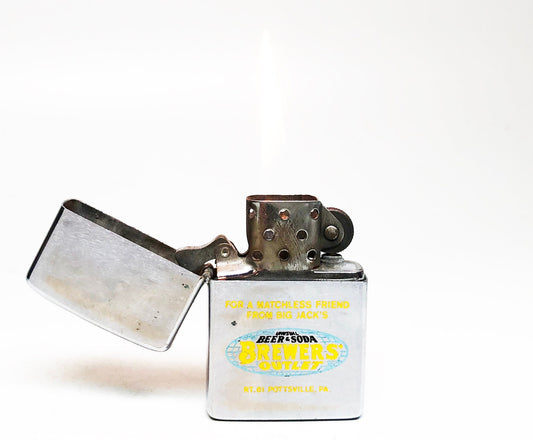 1976 Brewer's Outlet Advertising Zippo Lighter