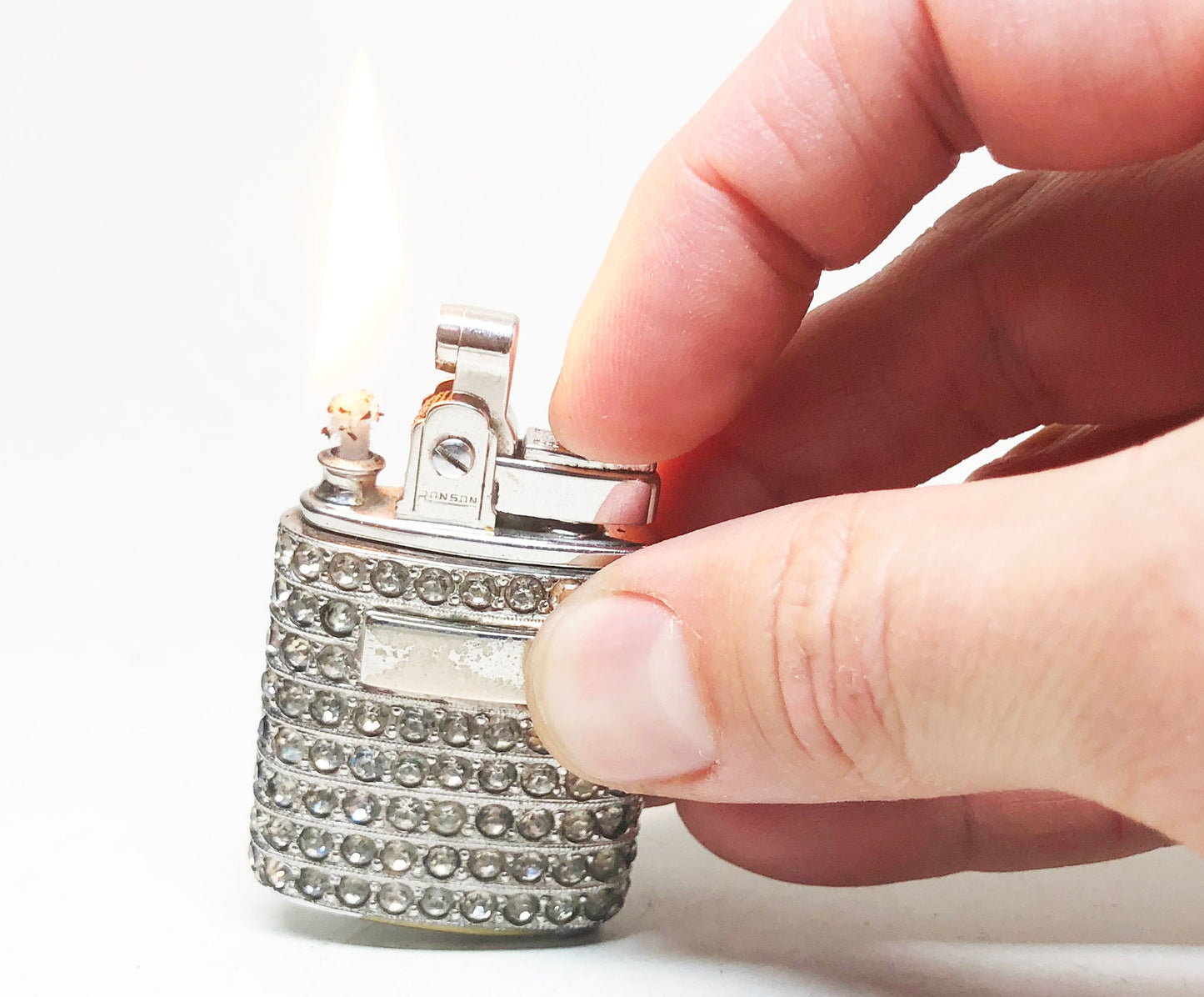 Rhinestone Ronson Gem Lighter