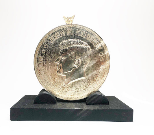 Large JFK Coin Table Lighter