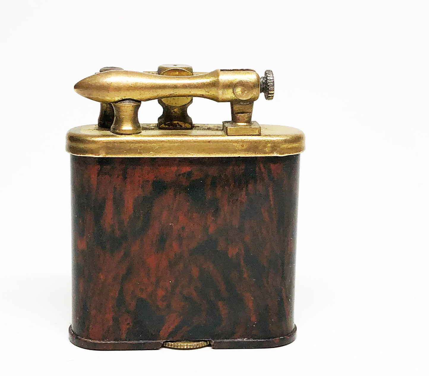 1920s Tortoise Shell Bakelite Art Deco Lift Arm Lighter