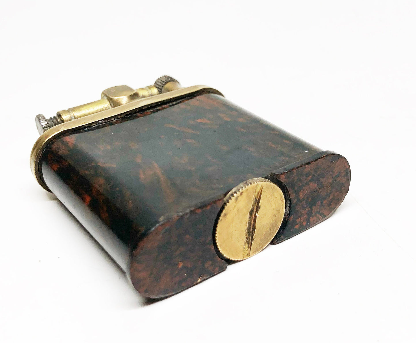 1920s Tortoise Shell Bakelite Art Deco Lift Arm Lighter