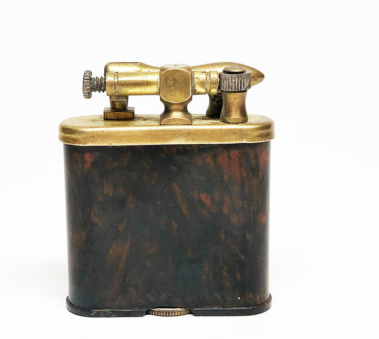 1920s Tortoise Shell Bakelite Art Deco Lift Arm Lighter