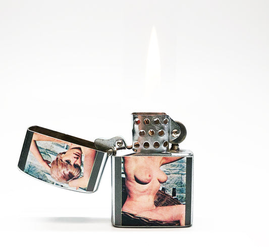 1950s Pinup Girl Flip Top Lighter