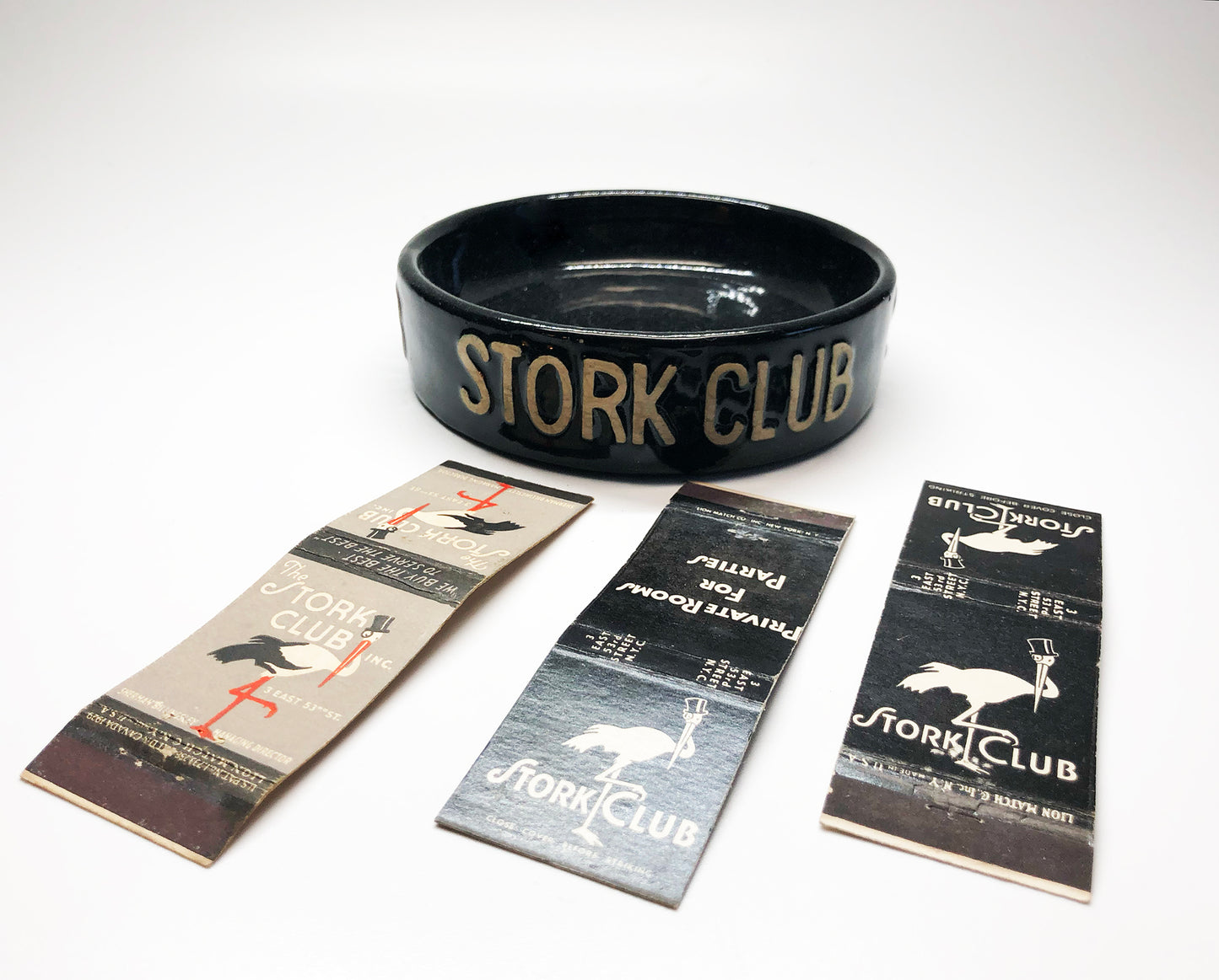 1940s NYC Stork Club Ashtray and Matchbooks