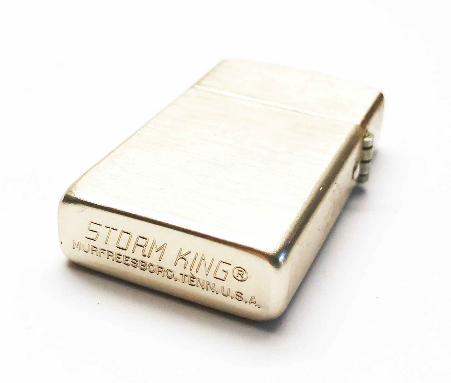 Gold Toned Storm King 1950s Lighter