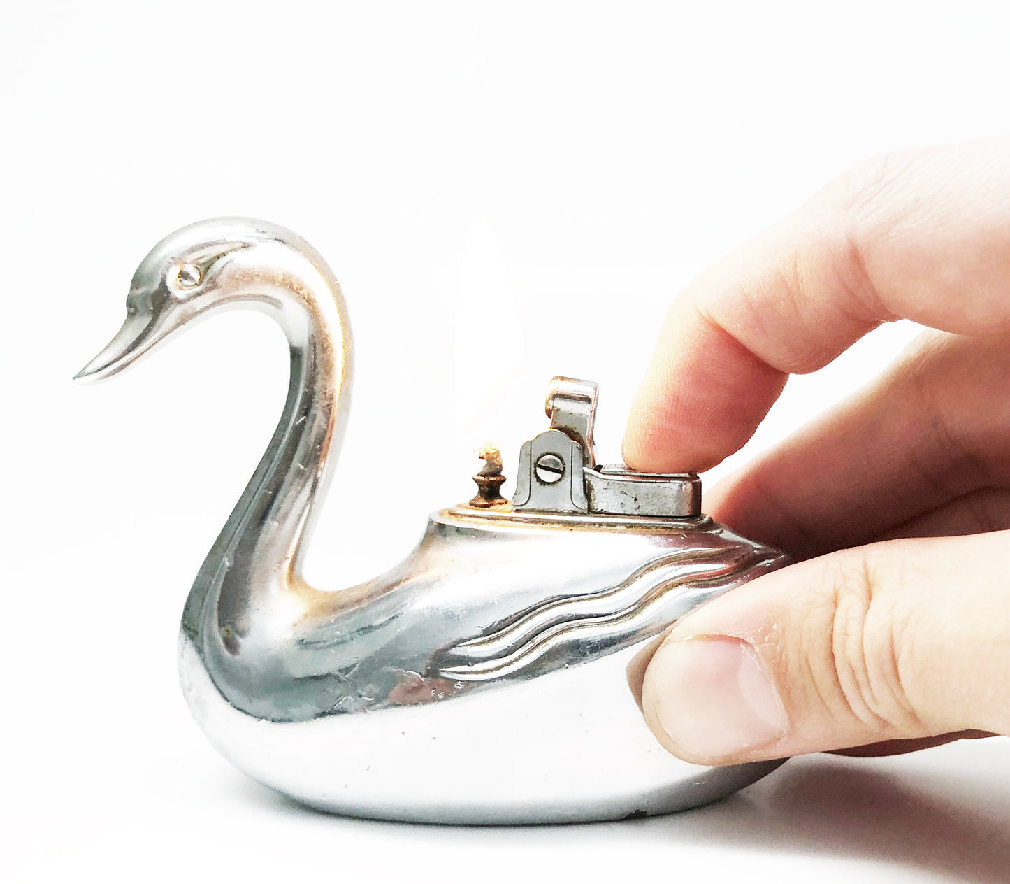 Swan Shaped 1950s Japanese Made Figural Lighter